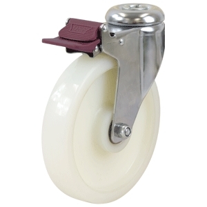 150mm Nylon Swivel Chrome Durolite Castor (S6682BR)