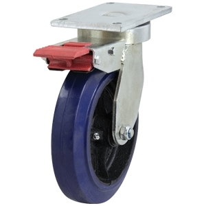 200mm Rubber Wheel 250kg Capacity Castor (S8230SLB)