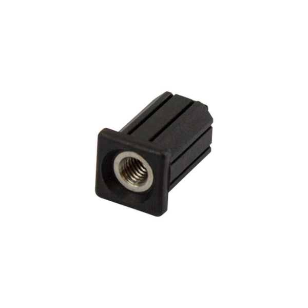 19mm Square M8 Threaded Tube End Stainless Steel (TIR19SQM08SS)