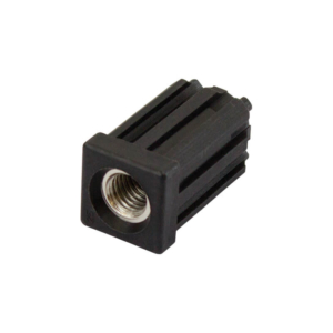 25mm Square M12 Threaded Tube End Mild Steel (TIR25SQM12)