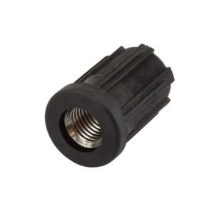 32mm Round M16 Threaded Tube End Mild Steel (TIR32R0M16)