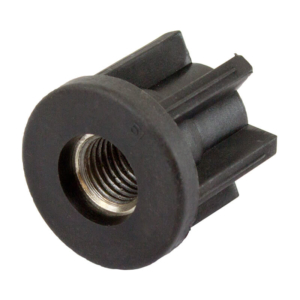 51mm Round M20 Threaded Tube End Mild Steel (TIR51R0M20)