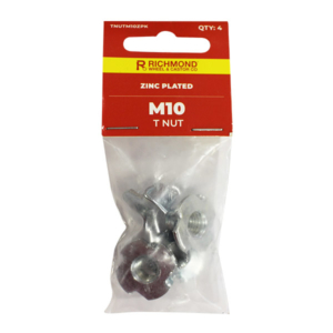 M10 Zinc Plated T Nut - 4 Pack (TNUTM10ZPK)