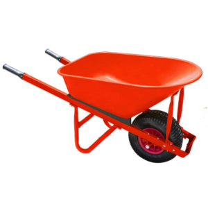 HD Steel Tray Wheelbarrow Wide Pneumatic Plastic Wheel (WBR302)