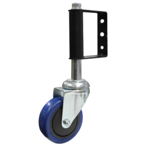 100mm Rebound Rubber Spring Loaded Gate Wheel 30kg Capacity (S4023)