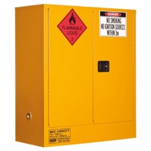 Flammable Liquid Storage Cabinet: 160L - 2 Doors, 2 Shelves