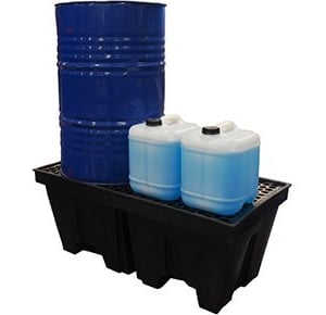 Drum Bund Polyethylene with Removable Grate - Two Drum
