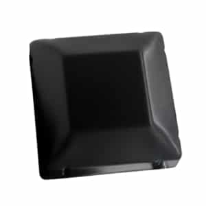Square Black Steel Post Cap to Suit 65mm Square Posts (GTR311)