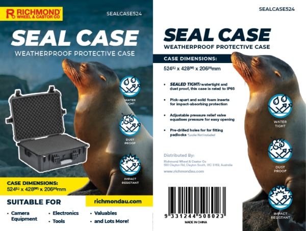 Seal Case – 524x428x206mm Weatherproof Equipment Case (SEALCASE524) - Image 13