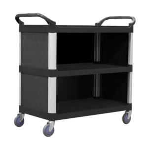 3 Tier 895x505 Service Trolley with Cabinet (STR325)