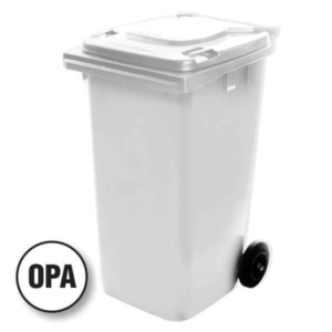240L Capacity White Wheelie Bin (WGR031)